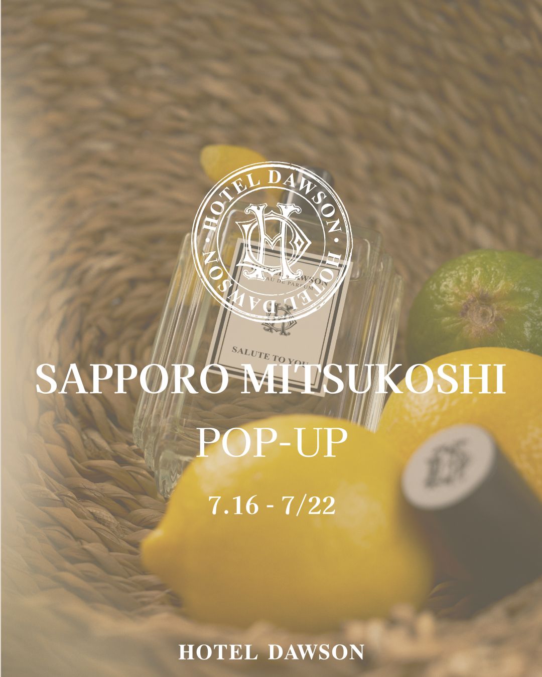 Event】三越札幌店でPOPUP SHOPを開催 - HOTEL DAWSON JAPAN